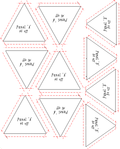Plans to build a paper geodesic dome