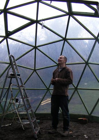 Inside the GD18 geo-dome